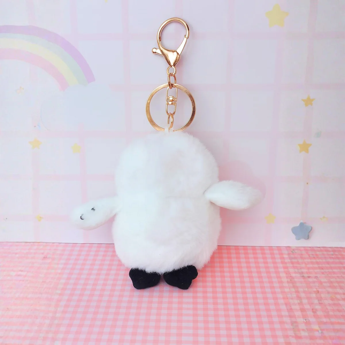 Cute Owl Plush Keychain – Soft Mini Owl Bag Charm & Car Key Holder