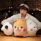Kawaii Animal Plush Pillow Toy – Ultra Soft Cute Panda, Dog & Bear Cushion for Kids & Home Decor