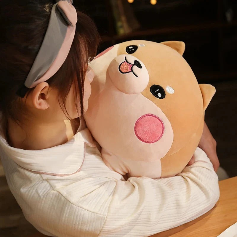 Kawaii Animal Plush Pillow Toy – Ultra Soft Cute Panda, Dog & Bear Cushion for Kids & Home Decor